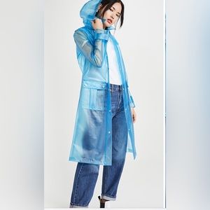 Avec Les Filles Transluscent Blue Raincoat